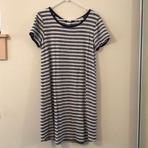 Stitch Fix Navy White Stripe Tee Dress Exclusive